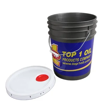 paint buckets and lids