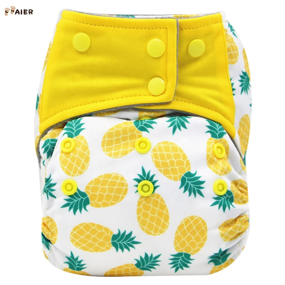 
Aier Wholesale AIO Cloth Diaper Fit For All Babies With Microfiber Insert 