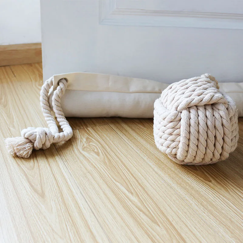 Cotton Rope Door Draft Guard Sliding Door Stopper Door Stopper