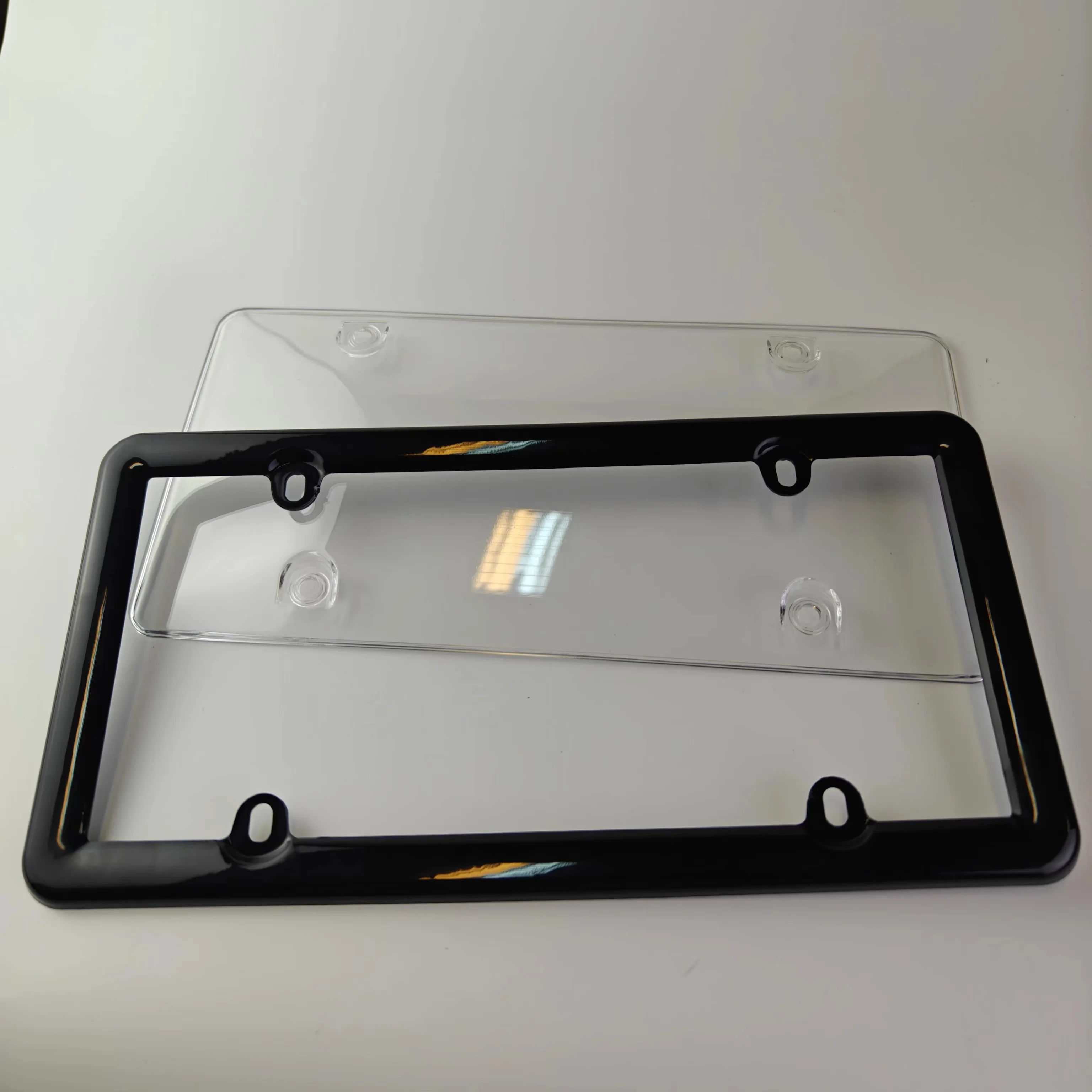 Transparent Pe Plastic License Plate Protective Cover Car Number Plate