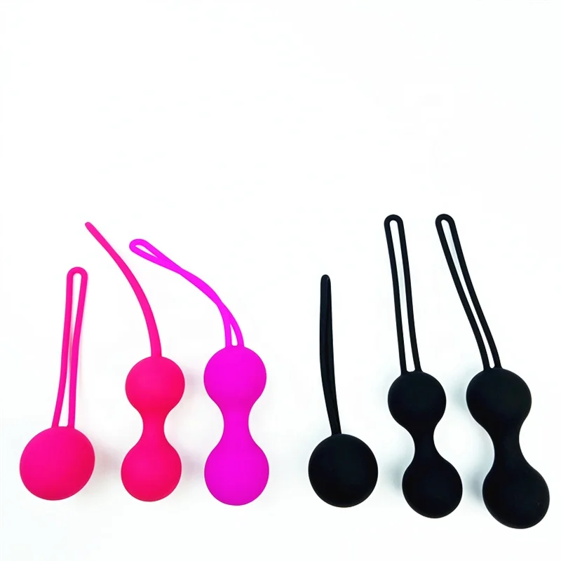 silicone medical grade Dual kegel balls sex toys for women tightening
