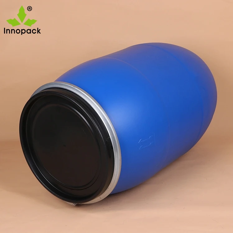 200 Litre Hdpe Open Top Blue Plastic Drum Plastic Chemical Barrel - Buy ...