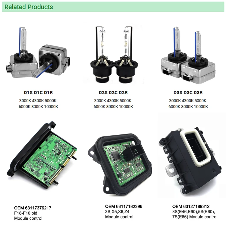 OEM 63117339003 Xenon Headlight Led Angel Eyes Control Unit OEM Part# 63112450410  For 7 Series Chassis F01 F02