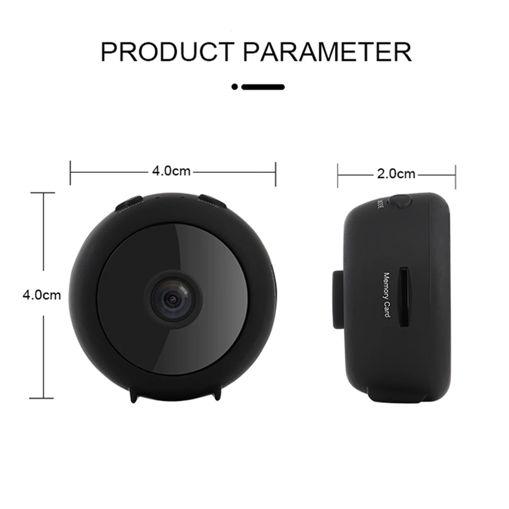 Spy Camera Wireless Hidden Nanny Camera with 150 Wide Angle Portable Mini Security Camera Espias with Magnet