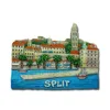 Customized quanzhou factory cheap price promotional gift tourist souvenir SPLIT Croatia 3d resin craft fridge magnet