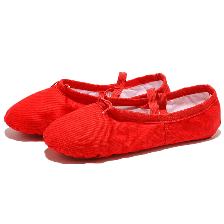 childrens red ballet shoes