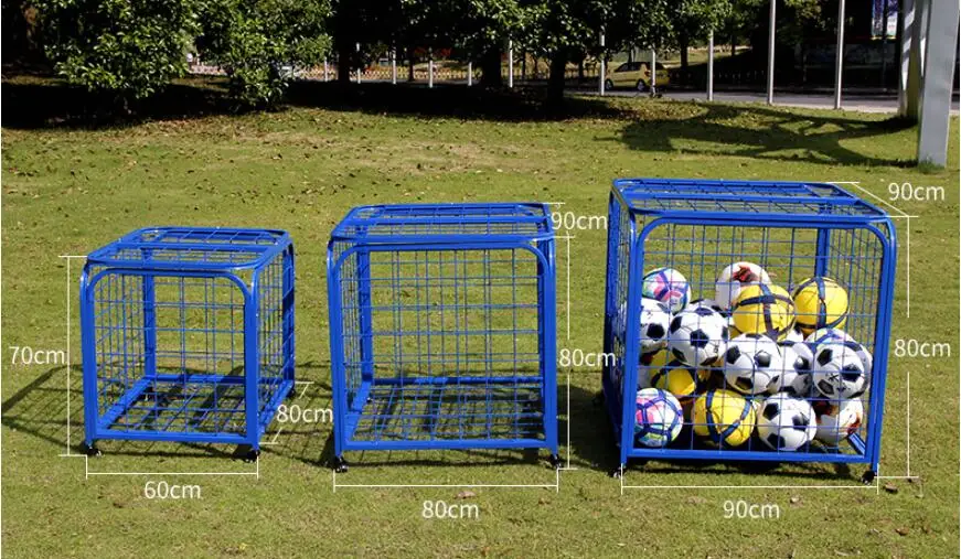 Small size Foldable Movable basketball and soccer ball cart with a wheel