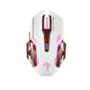 Luom X5 Professional E-sports Gaming Mouse 3200 DPI Wired 6 Buttons Optical Mice with 3 Colors LED White Mouse