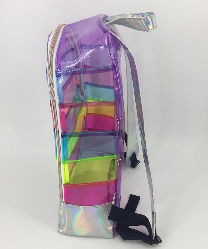 fashionable  cheap cute Clear PVC backpack for girl and boys