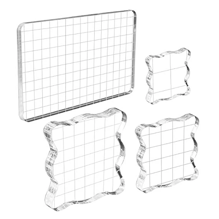 Clear Acrylic Stamp Blocks,Plexiglass Stamp Blocks,Clear Custom Plastic