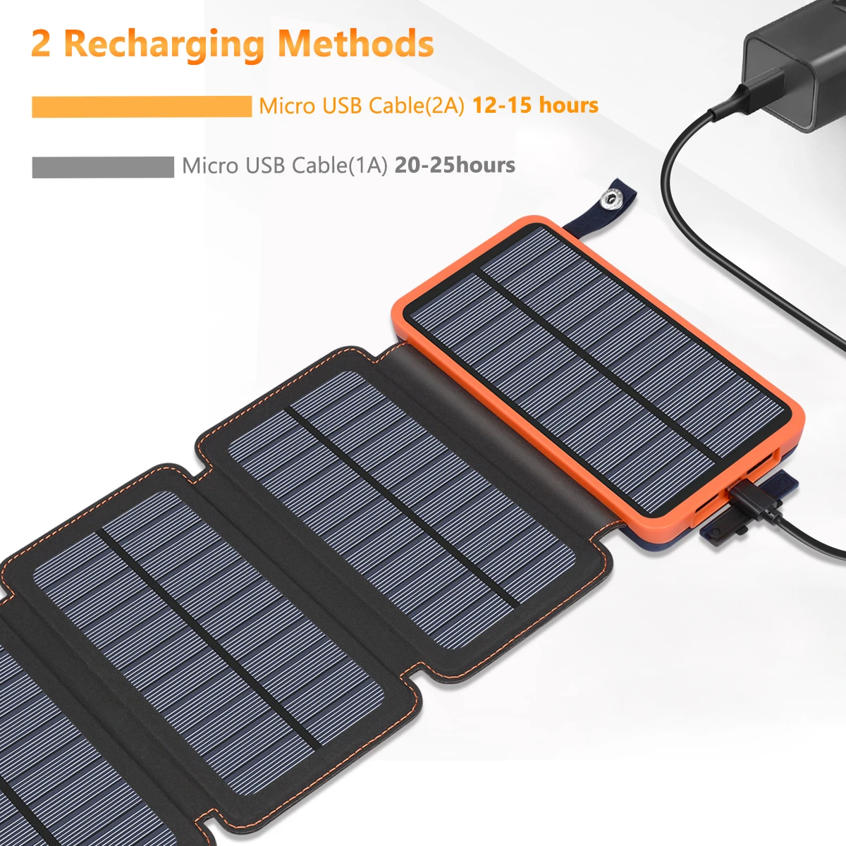 Hot Sale Foldable,Easy To Store,Outdoor 20000 Mah Solar Power Bank With