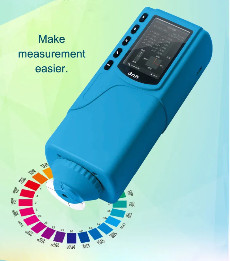 Nr10qc Portable Precision Colorimeter Handheld Digital Colorimeter With