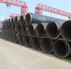 Large diameter spiral welded steel pipe with pu foam insulation material covered pre insulated heating