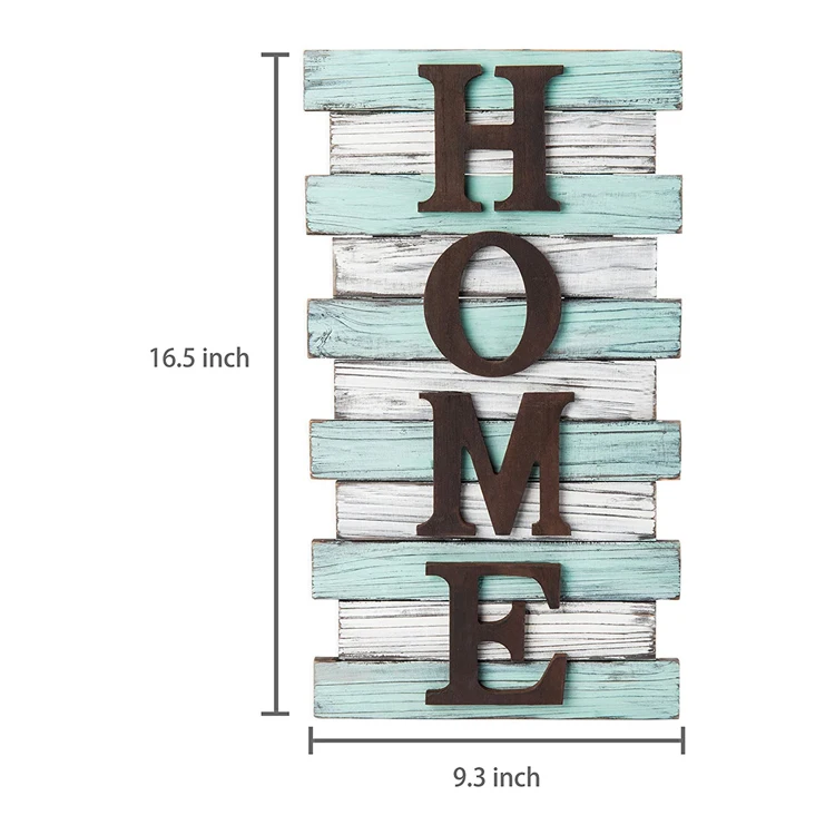 16 Inch Rustic Wood Pallet Wall Mounted Home Wood Sign