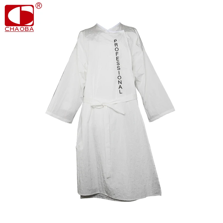 Chaoba Exquisite Edge Covering Design White Hair Salon Gown Personalized Salon Capes Buy Salon Capes For Salons Personalized Salon Capes Capes For Salon Product On Alibaba Com