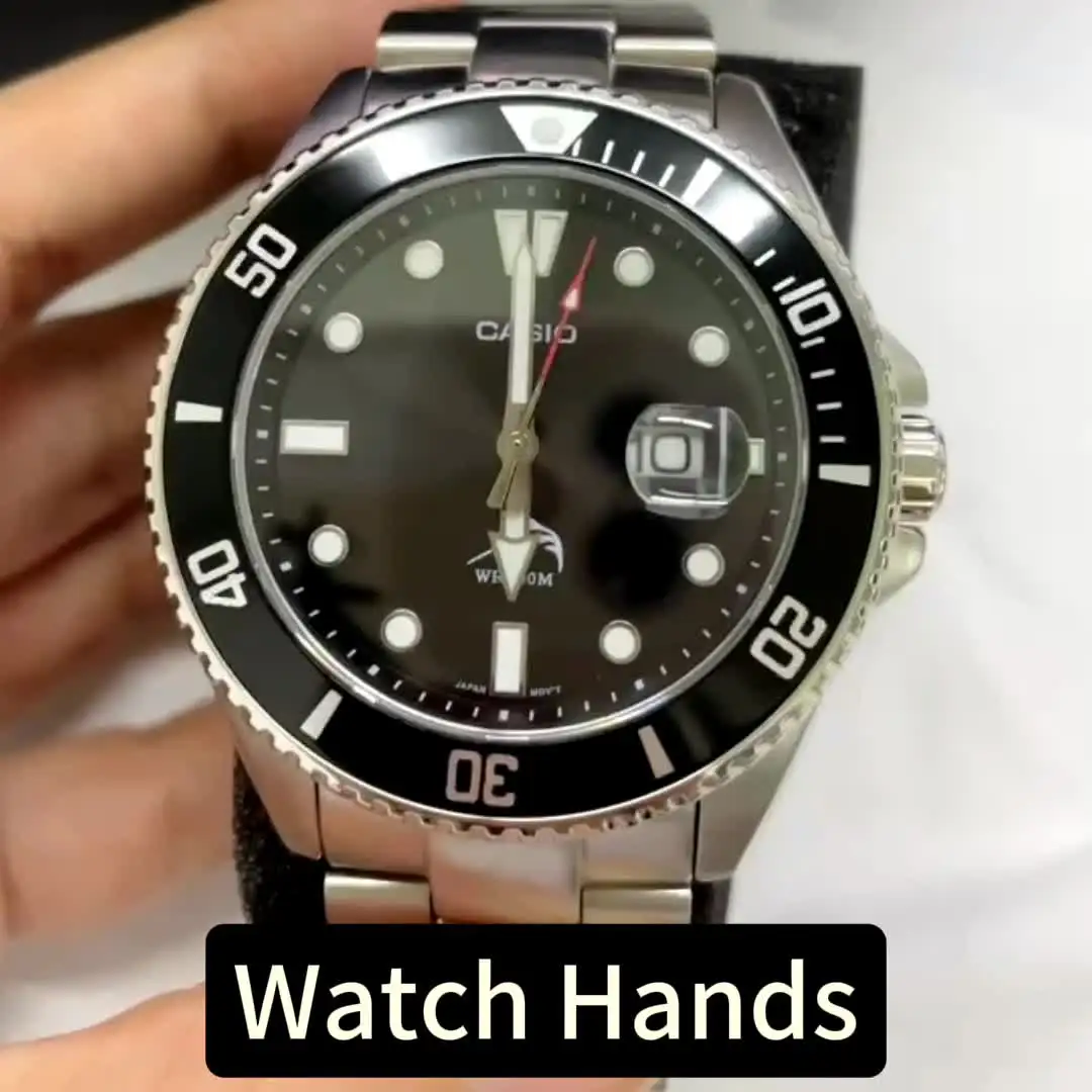 Custom MDV-106 Swordfish Wristwatch Hands with C3 Green Luminous