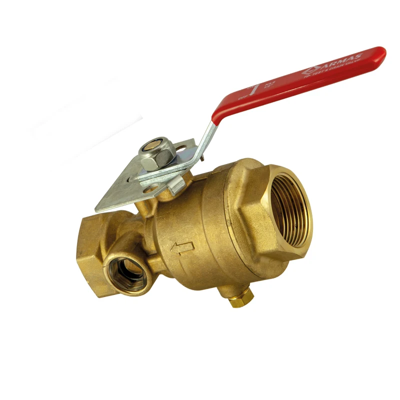 Green Forged Brass Test & Drain Valve 1'',1 1 4'',2'',pressure Gauge 