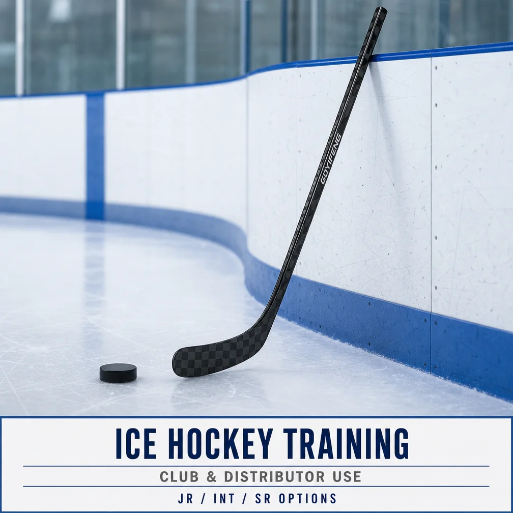 Professional 3K Carbon Fiber Ice Hockey Stick Reinforced Shaft Senior Youth Pro Stock Composite Training Equipment
