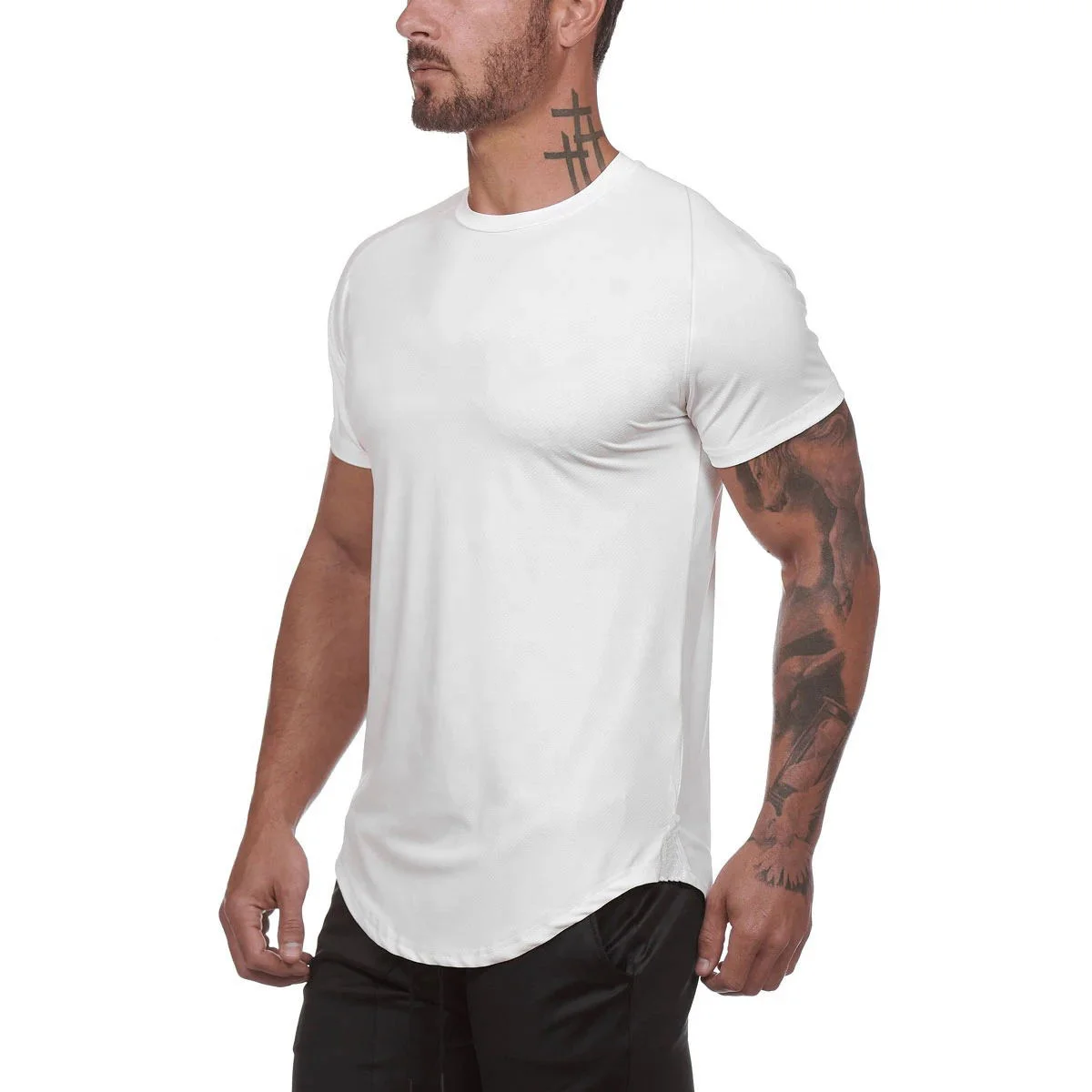 Factory Custom Mens Muscle Wholesale Slim Fit Cotton Blank Gym T Shirt ...
