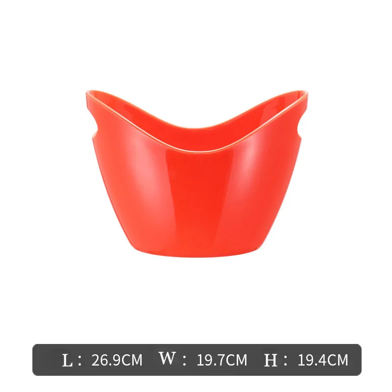 Fse 4l Plastic Ice Bucket Home Bar Beer Cooler Ice Bucket Clear Plastic