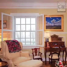 Personalizado UPVC/PVC janelas com vidros duplos, janela de vidro pendurado