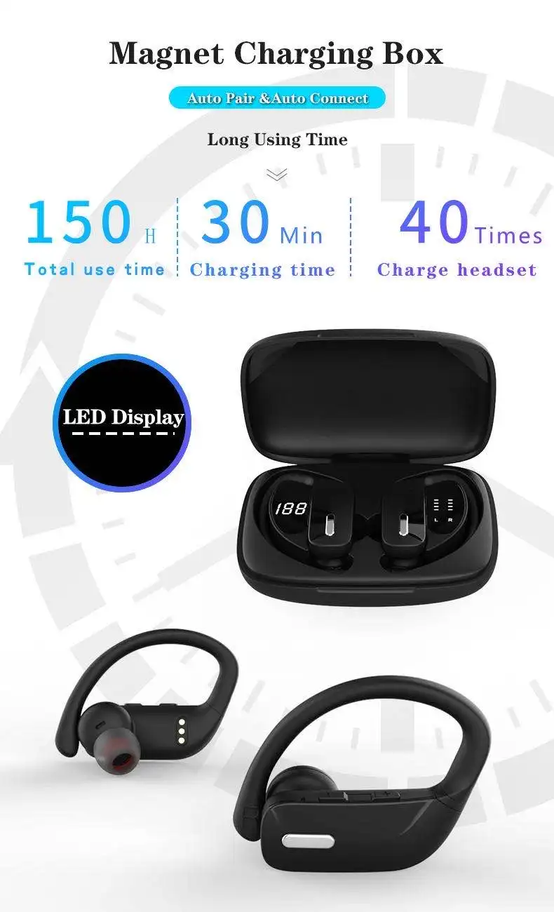 2021 New T11 bluetooth headphone wireless handsfree for mobile tws earbuds IPX 5 Waterproof Gaming headphone vs airpods max bt21 - ANKUX.COM