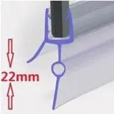 product sample free glass shower door transparent pvc waterproof seal strip shower sealing strip bottom door for 4 6mm-6