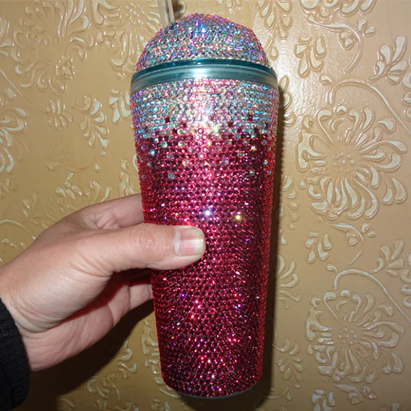 Custom Rhinestone Transfer Water Bottle Hot Fix Rhinestone Trim Diamond