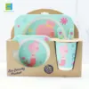 Environmentally Friendly Bamboo Fiber Cutlery Set Children's Tableware