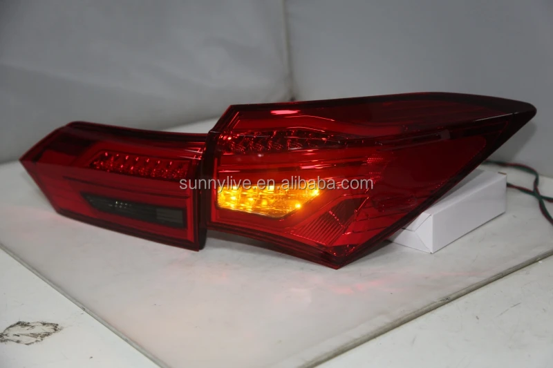 LED rear light For TOYOTA Corolla LED Altis 2014-2015 Year  Rear Lamps red color YZV2