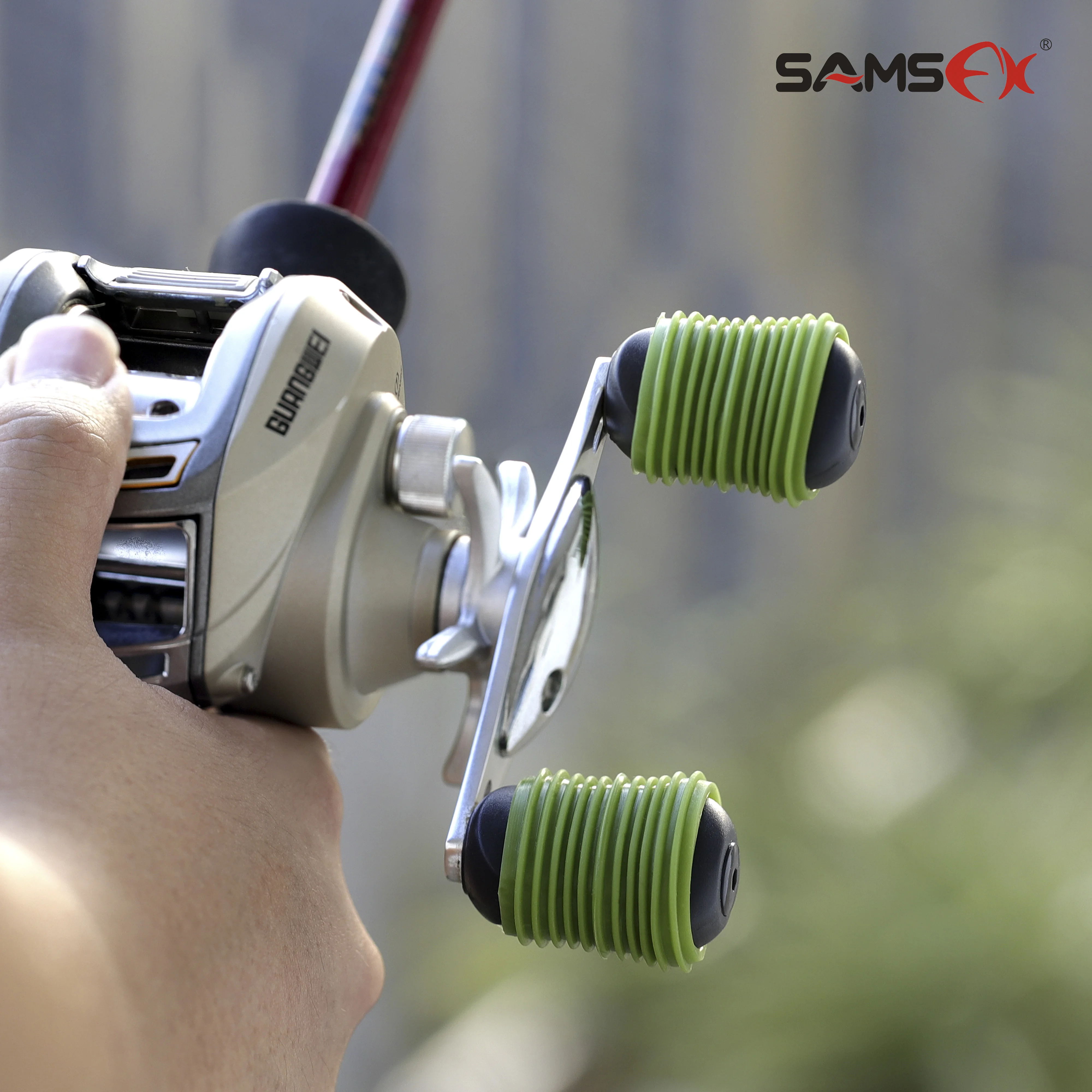 Samsfx Baitcaster Reel Knob Covers Sleeves Hand Grip Components Fishing