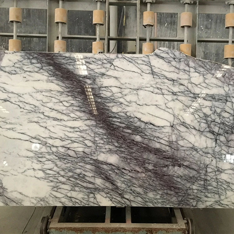 Factory Sale Price Custom Big Size Turkey Milac Lilac Marble Stone Slabs