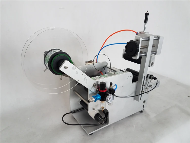 Factory Price Semi-Automatic Labeling Machine For Round Bottle Cylinder Objects