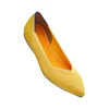 Wholesale shallow mouth casual and comfortable pointed fly woven ladies beautiful flat shoes