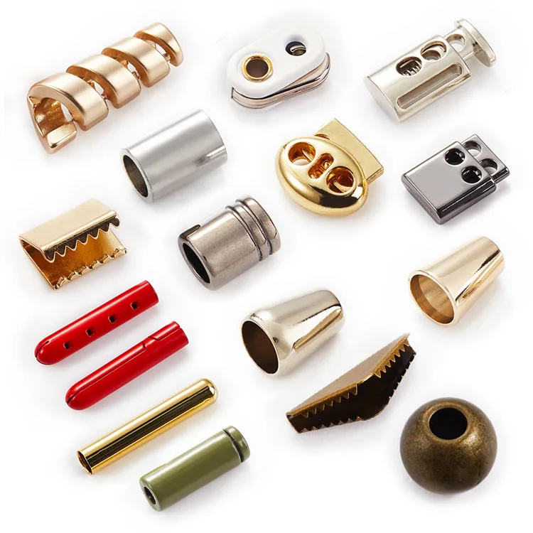 Custom Zinc Alloy Engraved Bell Stopper Metal Drawstring Rope Cord End ...