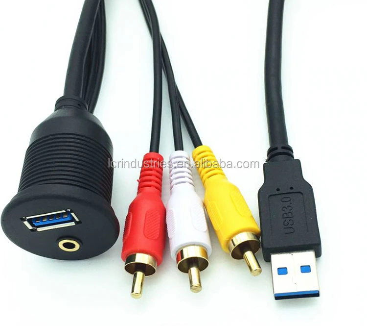 Aux to 3rca Female Cable