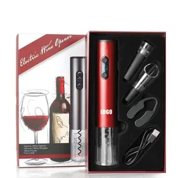 Amazon hot selling dropshipping premium automatic corkscrew USB Rechargeable battery cordless electric wine bottle opener