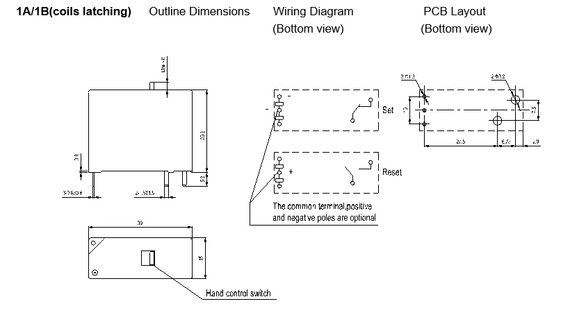 Standard Polarity Latching Relay 40A