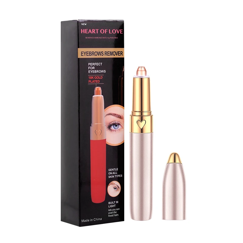 
Private Label Electric Hair Remover Pencil Thin Epilator Eyeliner Shaver Eyebrow Trimmer 