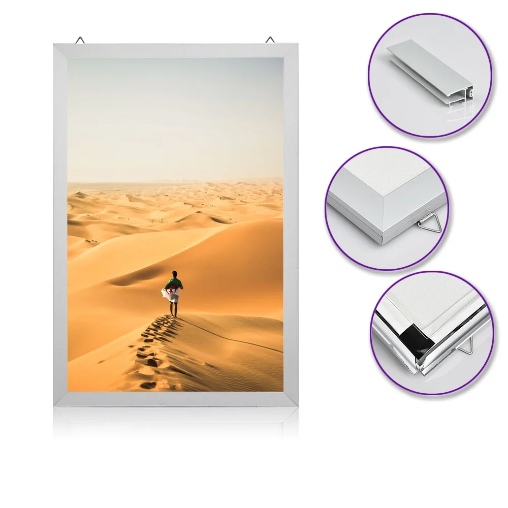 18'' X 24"inch Slim Snap Frame Led Light Box Movie Poster Frames