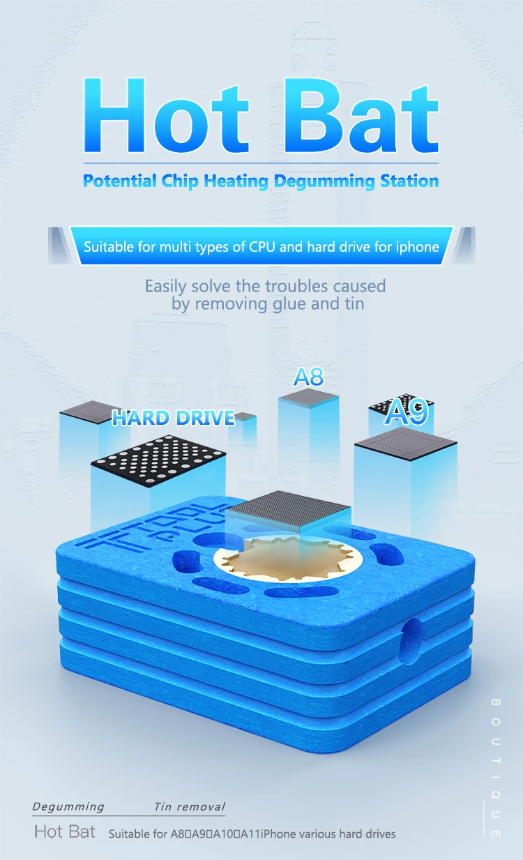 QianLi HOT BAT original TOOLPLUS LP550 heating platform for iPhone series and univerzal CPU hard disks