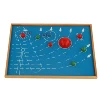 GE035 Astral Map With Box Montessori Toys Board Teaching Aids Wooden Kindergarten Games Toys Educational Kids