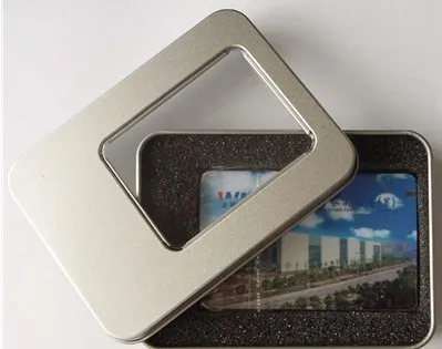 Custom Logo Transparent Card USB Flash Drive USB Key Flash Card Business Gift USB Stick Flash Pen Drive 32GB 16GB 8GB 4GB 2GB - ANKUX.COM