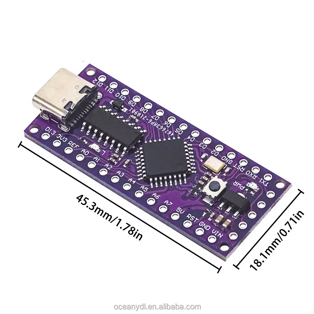 LGT8F328P LQFP32 MiniEVB Development Board Replace ATMEGA328 Nano V3.0 ...