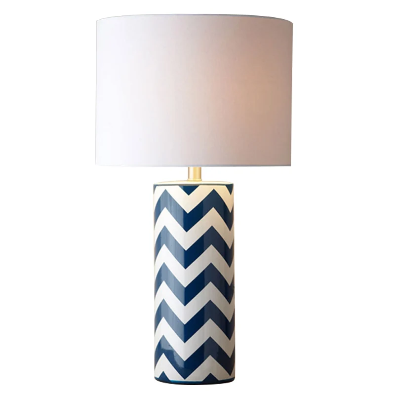 Modern Decorative Home Hotel Office Living Bedroom Bedside Ceramic Fabric shade Table Lights
