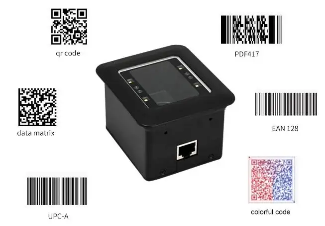 USB/RS232 Fixed mounted 2D Barcode QR Code Scanner Module for Turnstile