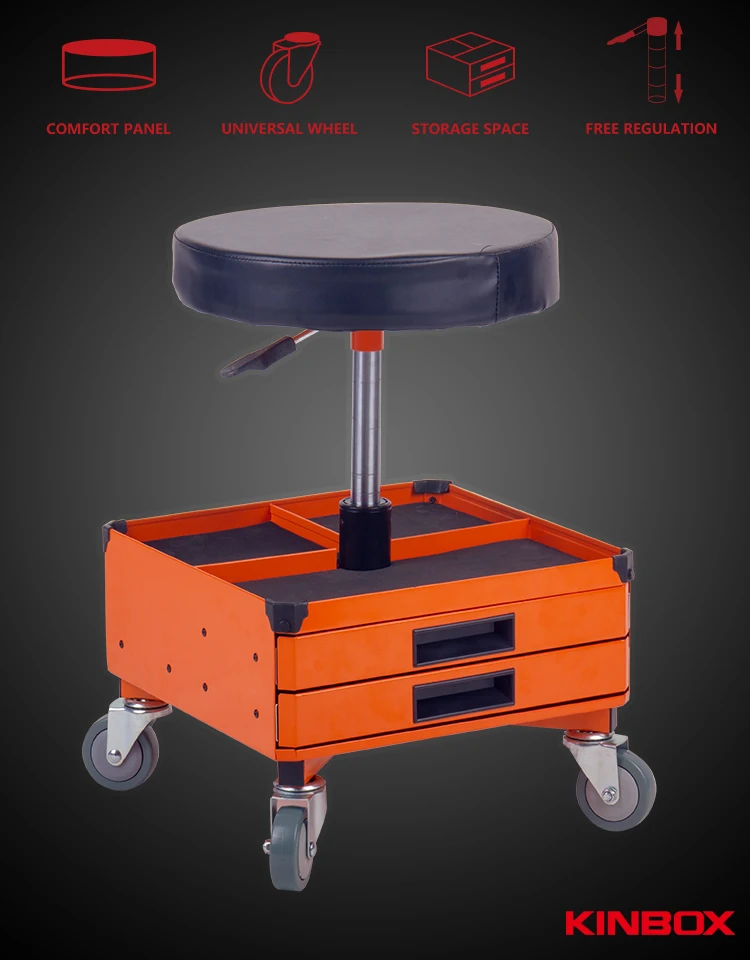 PONO 300-Pound Pneumatic Adjustable Olling Mechanic Stool