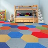 Hexagon Commercial 100%SD Nylon Carpet Tile Floor Carpet