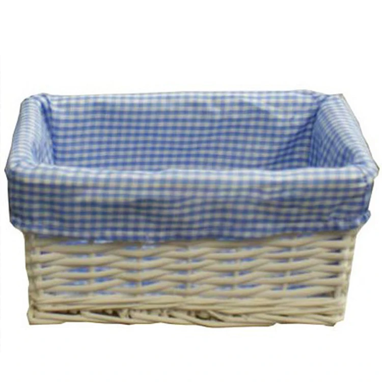small white wicker storage baskets