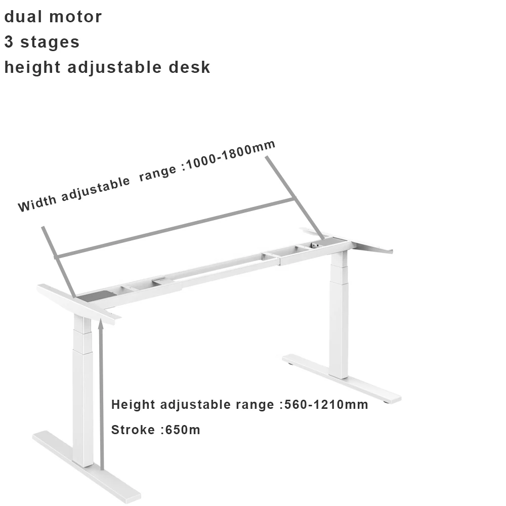 Ergonomic Office Furniture Adjustable Height Standing Electric Desk